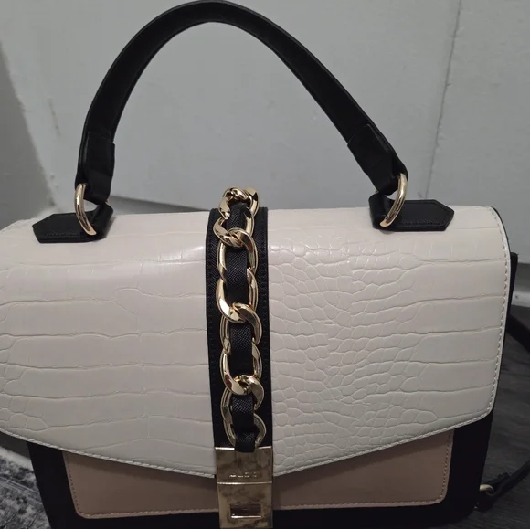 Aldo Black, Cream, and Tan Crossbody Bag - Picture 3 of 8